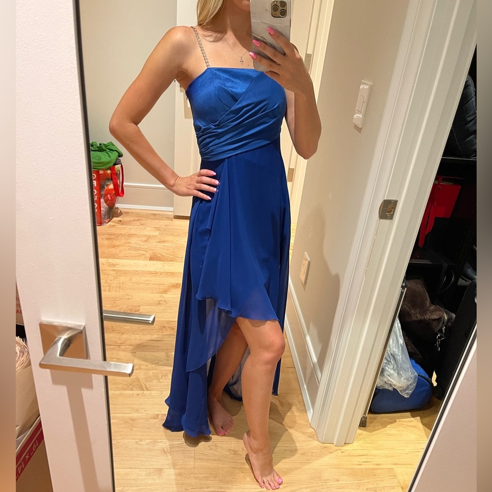 Royal blue evening gown